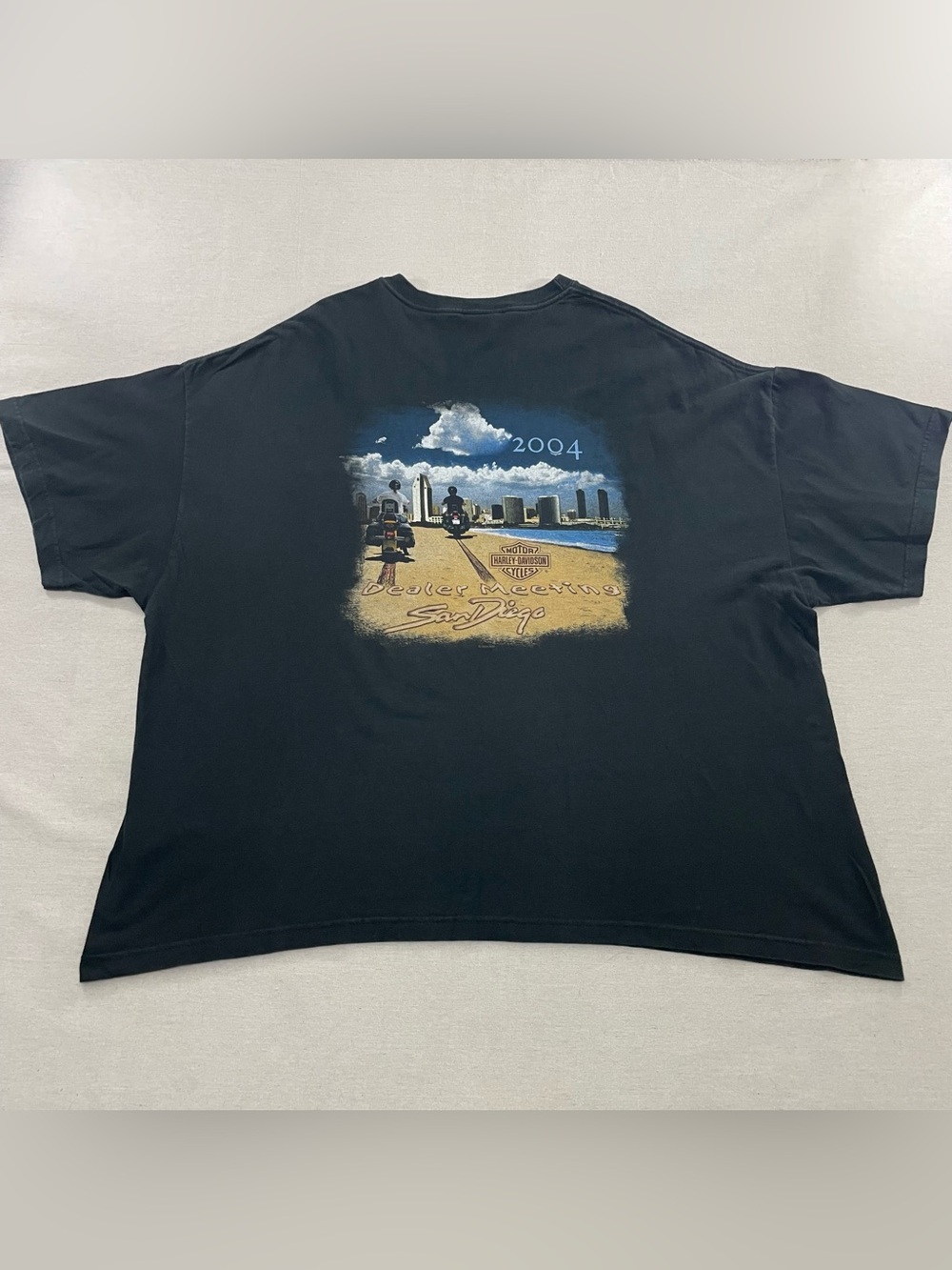 Harley-Davidson Mens Pckt T-Shirt 4XL Dealer Meeting 2004 San Diego CA Black USA